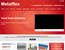 Tablet Screenshot of metalflex.co.uk